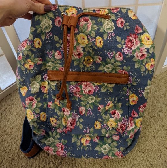 MSK Floral Backpack - Picture 6 of 8